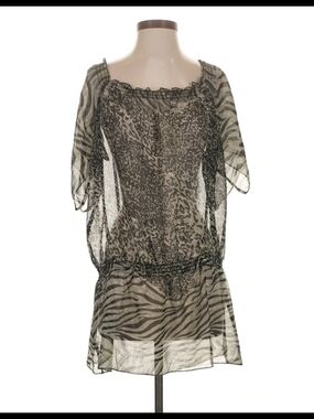 Ariat Sheer Animal Print Mini Dress